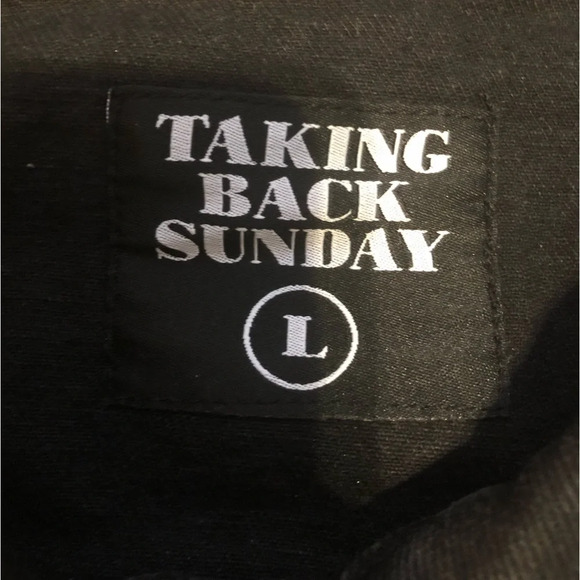 Taking Back Sunday Black Denim Jacket Brand New - Picture 3 of 9